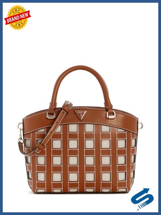 Handbags - Girlfriend Satchel with Adjustable Strap - PU Leather, Multiple Pockets